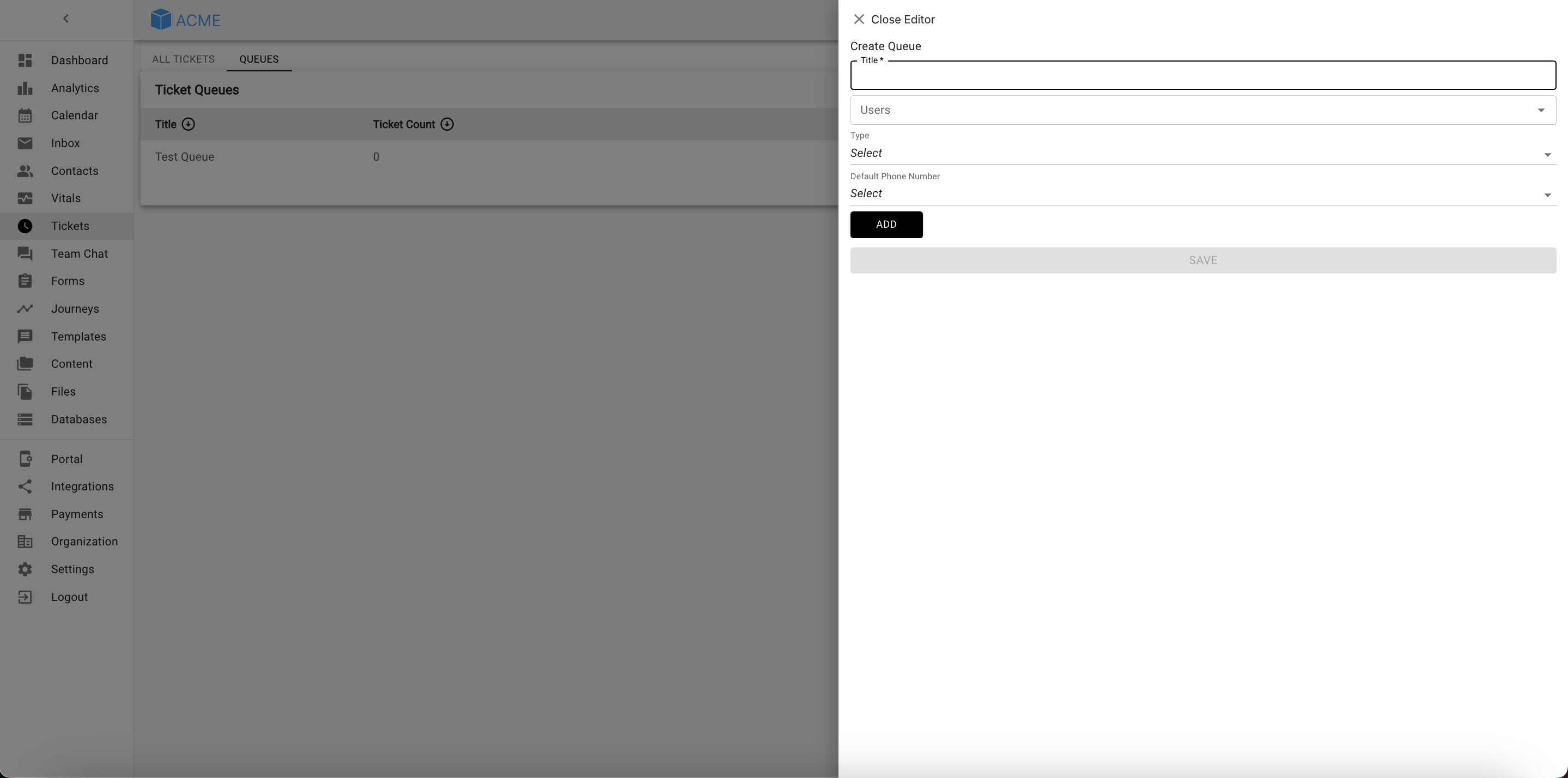 Tickets: Ticket Queues – Tellescope